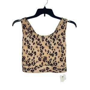 Fabletics Ella High Impact Sports Bra Leopard Print 2X 18-20 High Support NWT